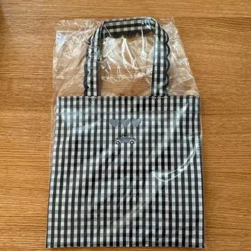 elu. 플뢰르 토트 스퀘어 스몰 깅엄 체크