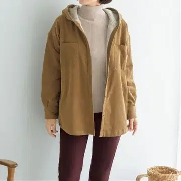 [ 새상품 ] 보아 자켓 코듀로이 좌우 포켓 후드티