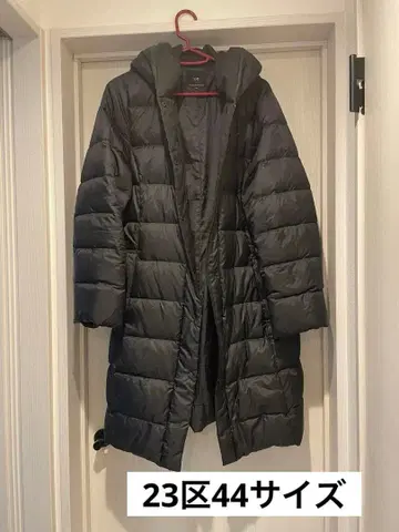 23구 44 사이즈 블랙 롱 다운