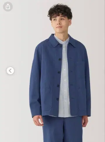 나무 열매로 만든 카포크 혼방 헤링본 커버올 L 사이즈