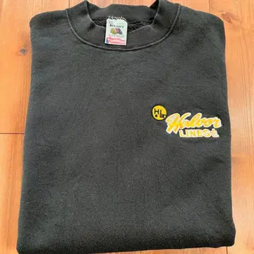 90s USA제 프룻 오브 더 룸 블랙 맨투맨 XXL