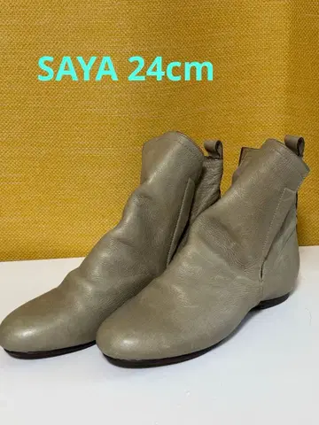 SAYA 그레이 주 사이드 고어 부츠 24cm