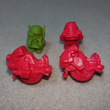 반다이 싸워라! 스파이럴 존 지우개 피규어 세트