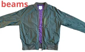 BEAMS 올리브 그린 MA-1 자켓