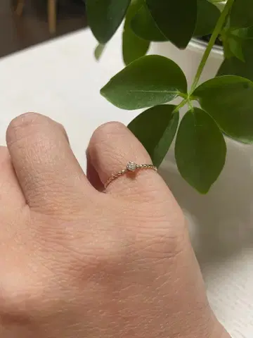 [클로슈] [K10] [9호] 다이아몬드 싱글 볼 반지