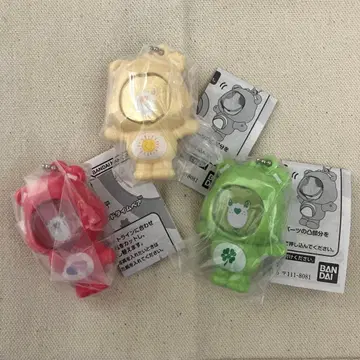 BANDAI 케어베어 사진 프레임 마스코트 3세트