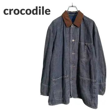 크로커다일 데님 커버올 크로커다일 자켓 구제 의류
