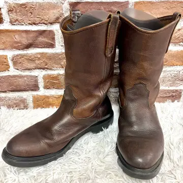 레어 레드윙 1132 페코스 부츠 엔지니어 부츠 브라운