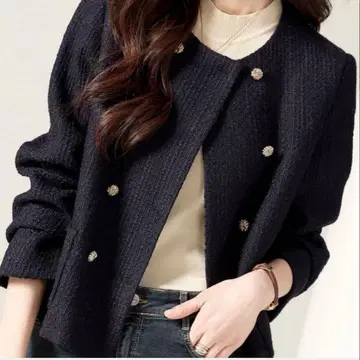 노카라 더블 버튼 자켓