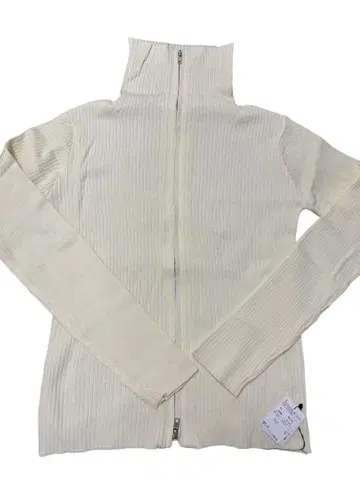 듀오 아카이브 립 편직 지퍼 하이넥 스웨터 미사용 새상품 F 사이즈