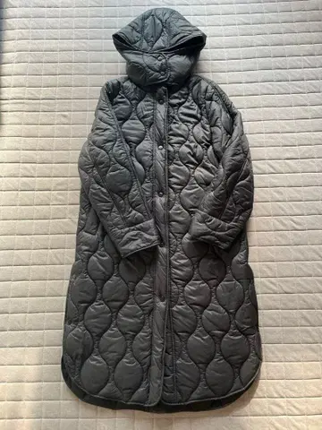 H&M 퀼팅 롱 자켓