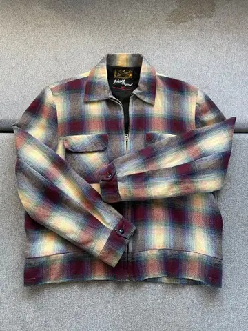 50's Coast Sportswear 옴브레 체크 울 자켓