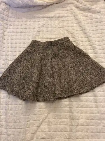 다리치 트위드풍 플레어 스커트