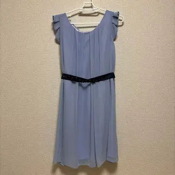 새상품 스카이블루 플리츠 드레스 파티 브라이덜