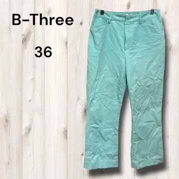 비쓰리 팬츠 슬랙스 스트레치 크롭 앵클 기장 개성있는 S