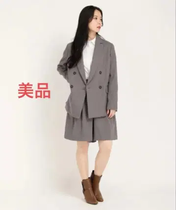 STRAWBERRY FIELDS 라나 리 C 테일러드 자켓 그레이