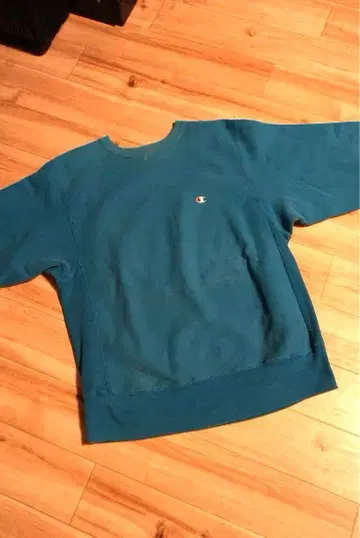 90s USA 챔피온 리버스 위브 터콰이즈 블루