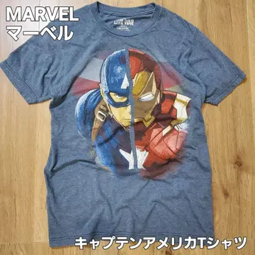 MARVEL 캡틴 아메리카 아이언맨 시빌 워 티셔츠 영화