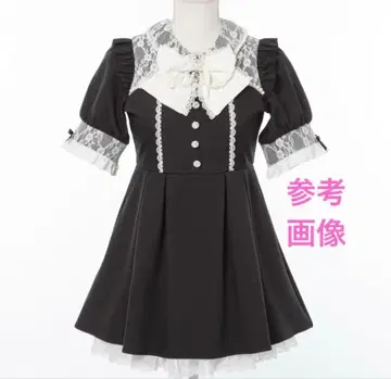 DearMyLove 레이스 겹침 펄 리본 아가씨 원피스