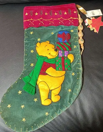 디즈니 곰돌이 푸 레트로 크리스마스 양말 레어 선물