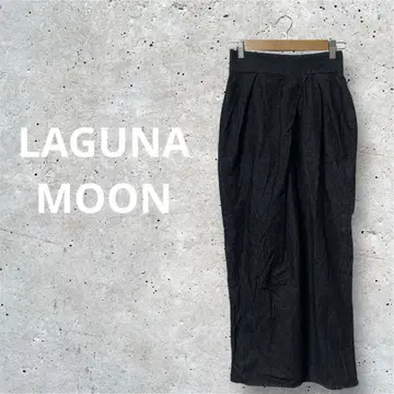 LAGUNAMOON 라그나문 코쿤 데님 스커트 블랙 데님 M