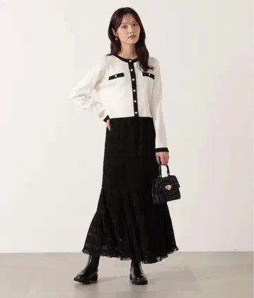 셔링 절개 스커트 / 1215220006