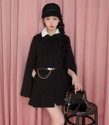 리본 코트 Mmeeme bell sleeve ribbon coat