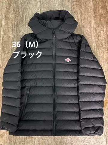 단톤 후드 부착 미들 다운 자켓