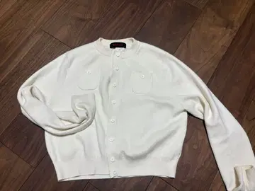 CABAN 화이트 긴팔 가디건