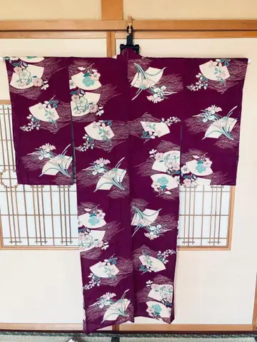 앤티크 여름 기모노 명주