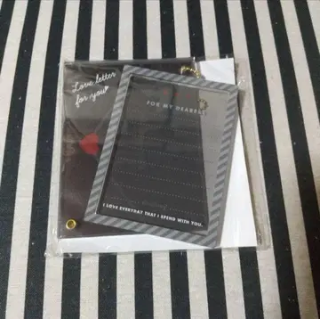 후쿠야 아크릴 프레임 러브레터 블랙 카드 사이즈 캐릭터 복권