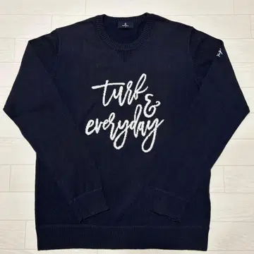 먼싱웨어 골프 남성용 니트 L 네이비