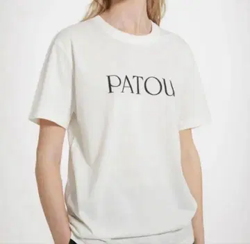 PATOU 로고 화이트 T셔츠