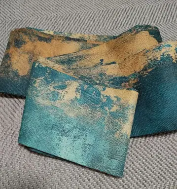 청록색 반폭 오비