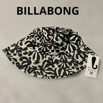 [ 미사용 새상품 ] BILLABONG 버킷햇 흑백 패턴 택 포함 새상품