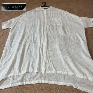 mizuiro ind 미즈이로 인드 셔츠 블라우스 화이트 프리 사이즈