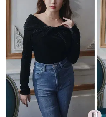 herlipto Twisted Gathered Velour Top