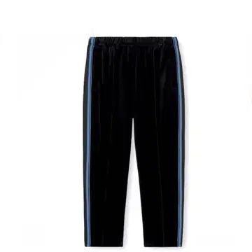 GU 지유 벨로아 트랙 팬츠 사이드 라인 블랙 블루