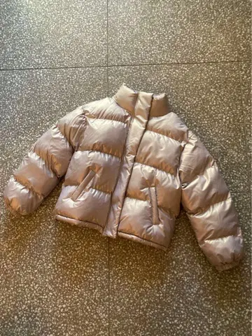 새상품급 시마무라 매장 한정품 레인보우 베이지 실버 충전솜 다운 자켓