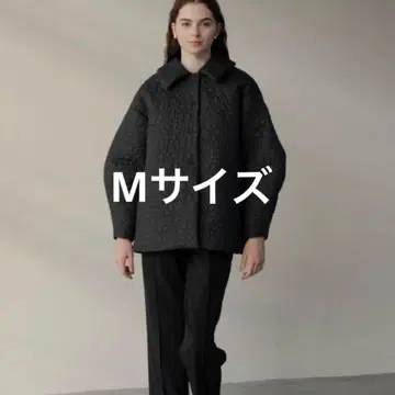 OHGA 플라워 퀼팅 코트 M