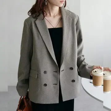 디스코트 울라이크 W 브레스트 테일러드 자켓