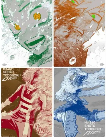 나의 히어로 아카데미아 원화전 A2 아트 포스터 4매 세트