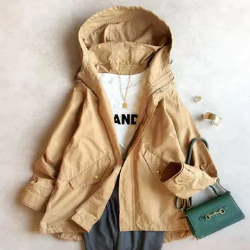 새상품급 SHIPS//후드 미디 블루종 마운틴 파카 베이지