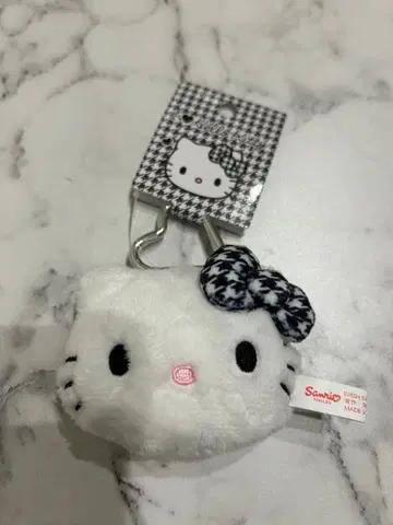 헬로키티 페이스형 마스코트 홀더 블랙