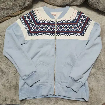 The REAL McCOY'S 리얼 맥코이 집업 맨투맨 눈꽃 패턴