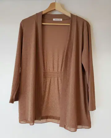 ANNA LUNA 브라운 긴팔 가디건