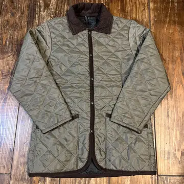 LAVENHAM 카키&브라운 퀼팅 코트 새상품