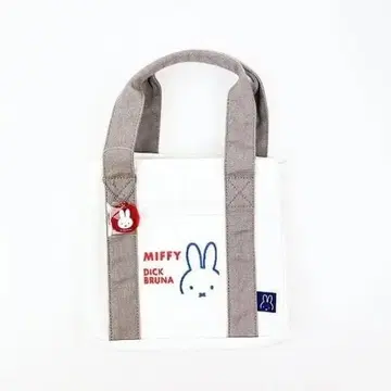 미피 miffy 캔버스 미니 토트백 화이트 런치