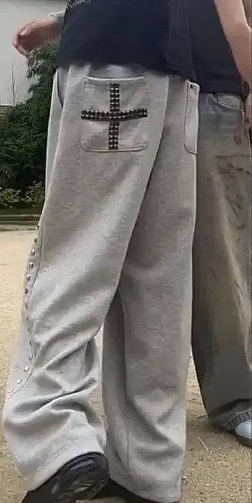 UNIQLO C 스웨트 팬츠 리메이크 y2k