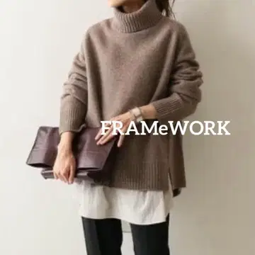 프레임워크 터틀 롱 풀오버 울 캐시미어 니트